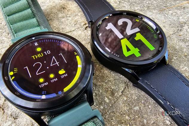 Samsung Galaxy Watch 4 Classic and Watch 6 Classic beside each other