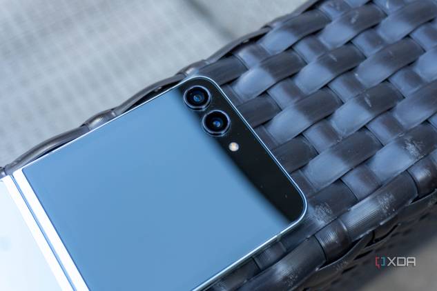 View of the top half of the Galaxy Z Flip 5