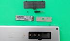 Underside of the Satechni Dual Dock Stand showing the SSD