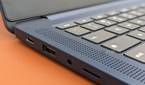 A photo of the ports on the left side of the Slim 3 Chromebook