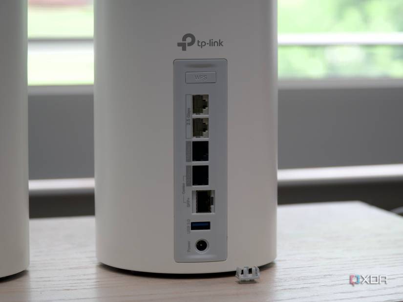 TP-Link Deco BE85 mesh system: Each node has two 2.5Gbps ports and two 10Gbps ports for wired devices