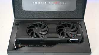 AMD Radeon RX 7800 XT in its packaging