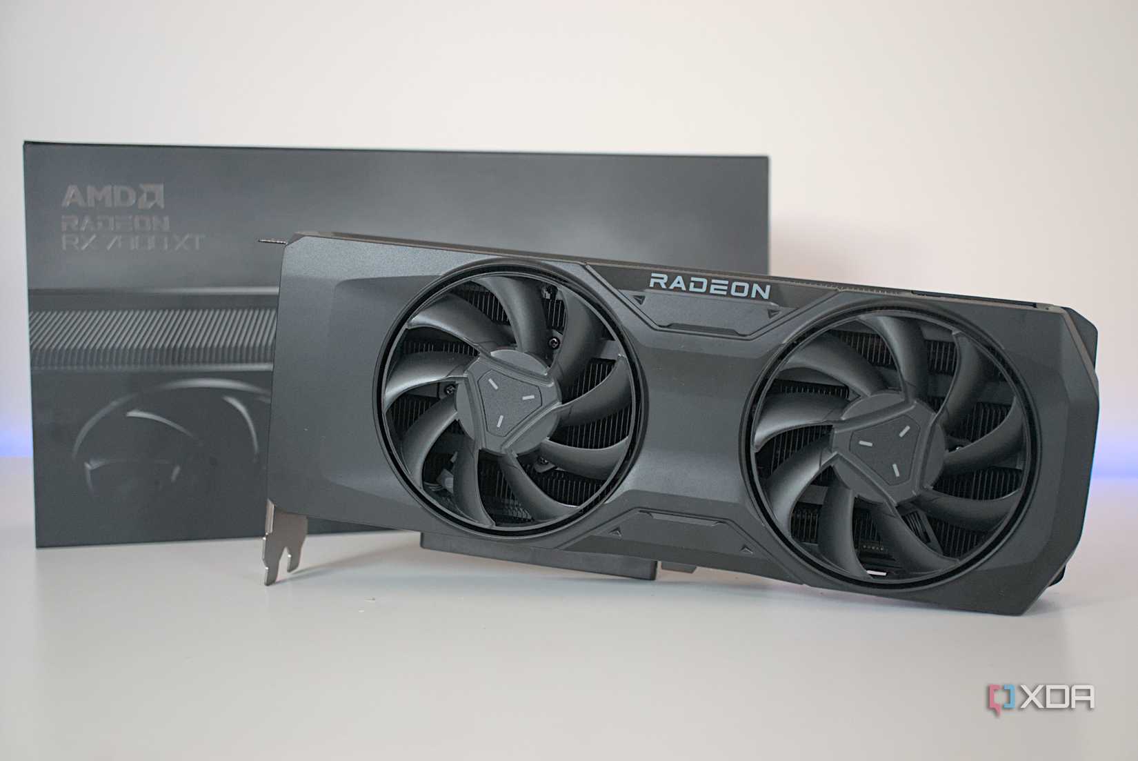 Front shot of the AMD Radeon RX 7800 XT