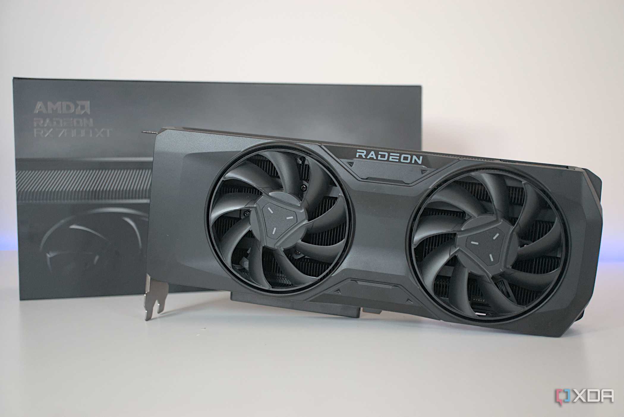 Front shot of the AMD Radeon RX 7800 XT