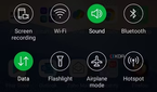 QUick settings screen sharing option on an LG smartphone, which uses Miracast
