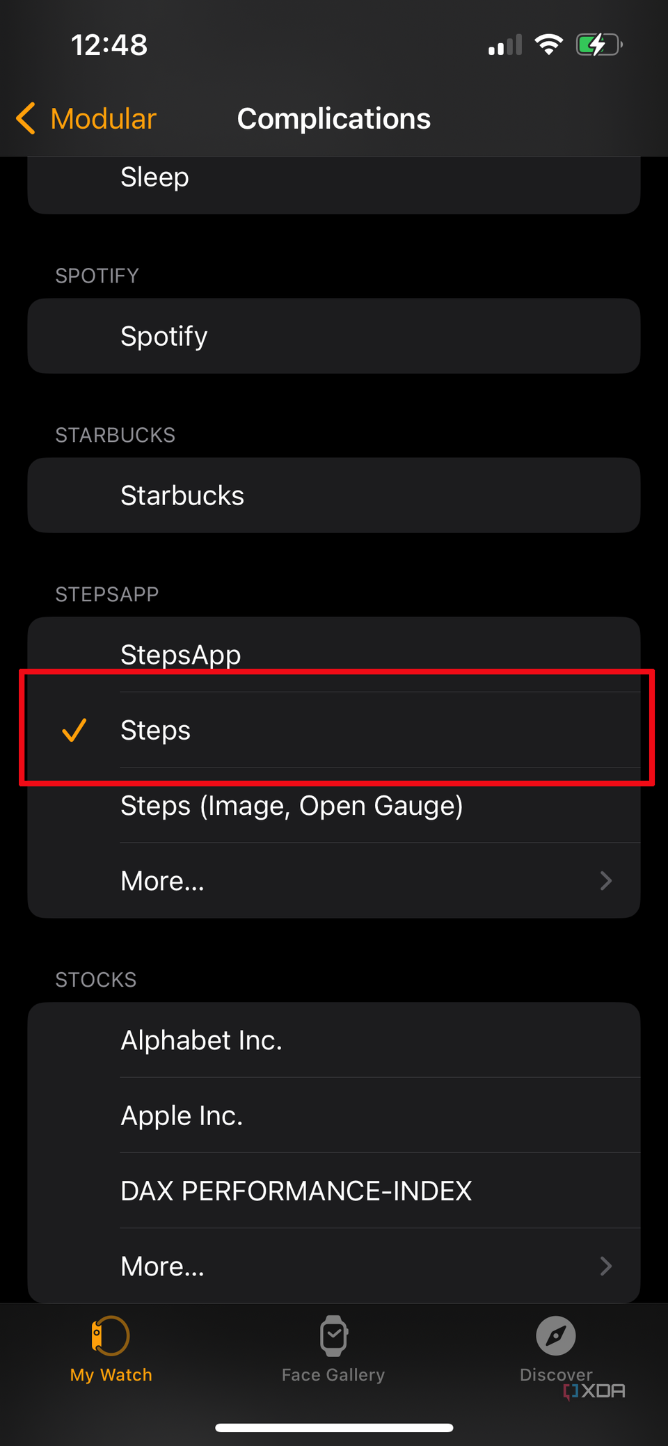 How to see your daily steps on the Apple Watch face