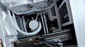 An image showing a bunch of PC parts installed in an Asus Prime AP201 PC case.