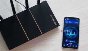 Asus RT-AX57 and Asus Router app from above