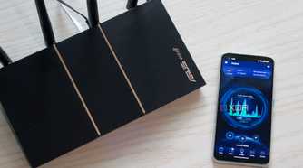 Asus RT-AX57 and Asus Router app from above