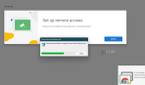 Set up remote access in the Chrome remote desktop app