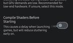 Graphics settings in Dolphin Emulator where you can set video backend, shader compilation mode, and access enhancements and hacks