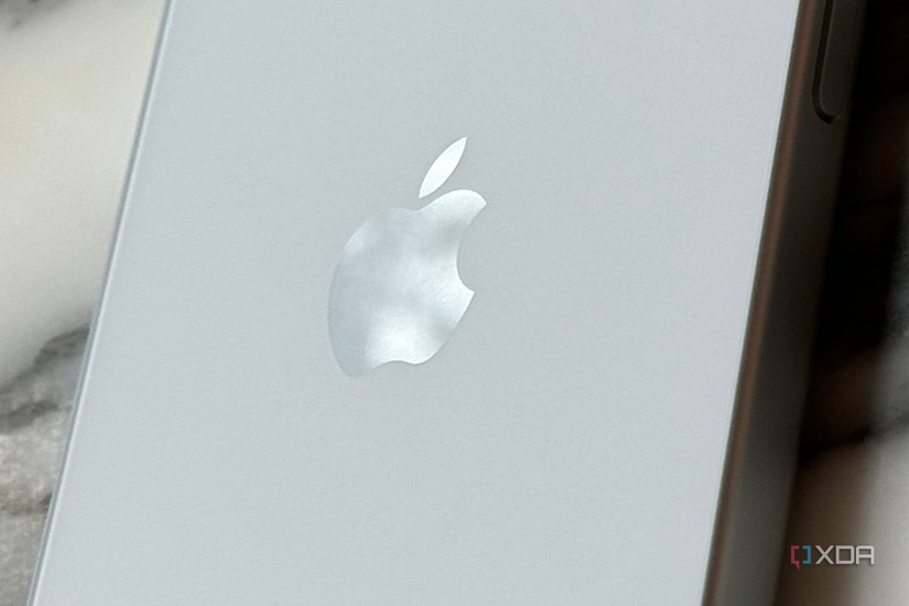 The frosted back glass of the iPhone 15.