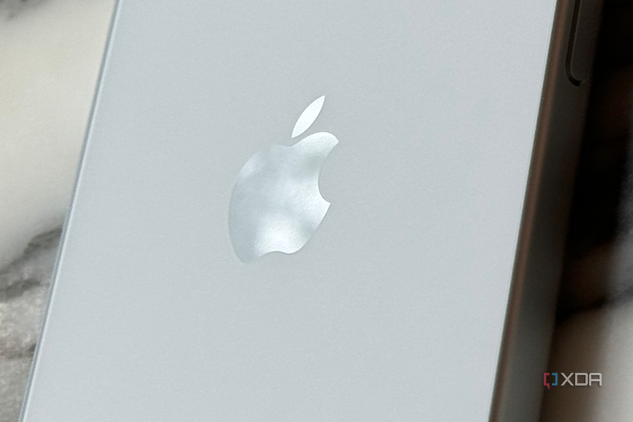 The frosted back glass of the iPhone 15.