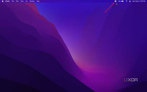 Stop recording button in macOS menu bar