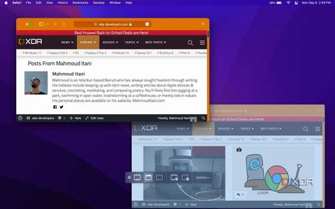 Capture selected window choice in the Screenshot app