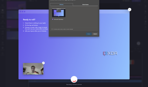 Screenshot of Clipchamp asking the user to select an area of the screen to record