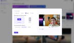 Screenshot of auto compose in Clipchamp asking the user to choose an aspect ratio and length for the final video
