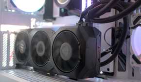 GPU inside the HYTE Y40 Snow White Edition