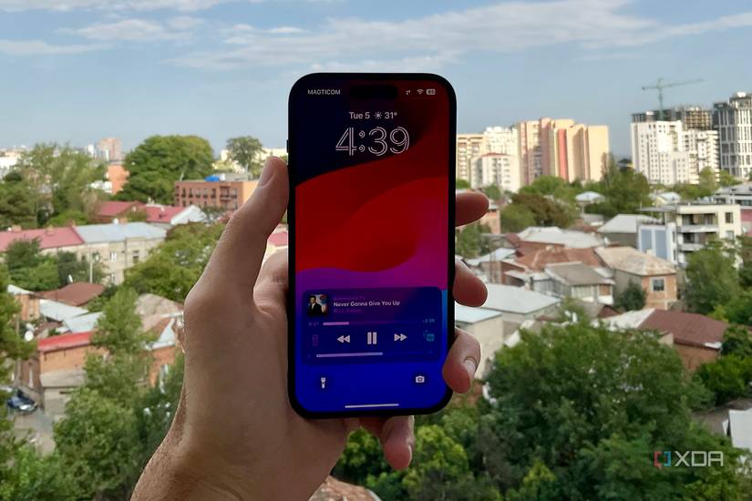 iOS 17 Lock Screen on iPhone 14 Pro.