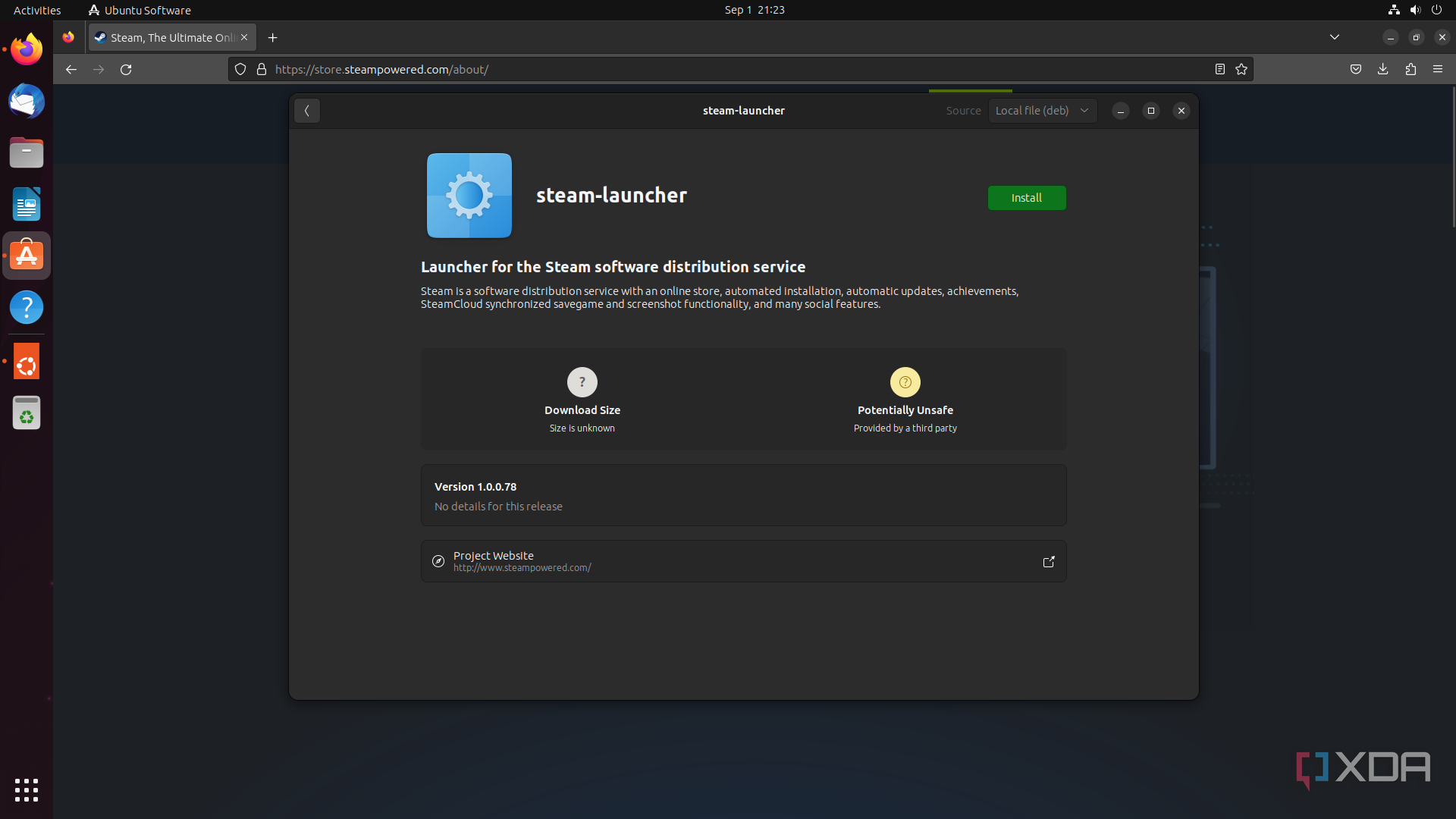 Install Steam Linux Debian 