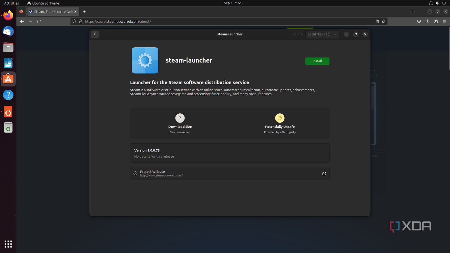 Install Steam Linux Debian