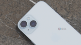 The iPhone 15's rear camera system.