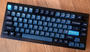 Keychron Q1 Pro keyboard on a wooden floor