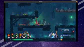 A screenshot of Dead Cells running on a Pop!_OS system