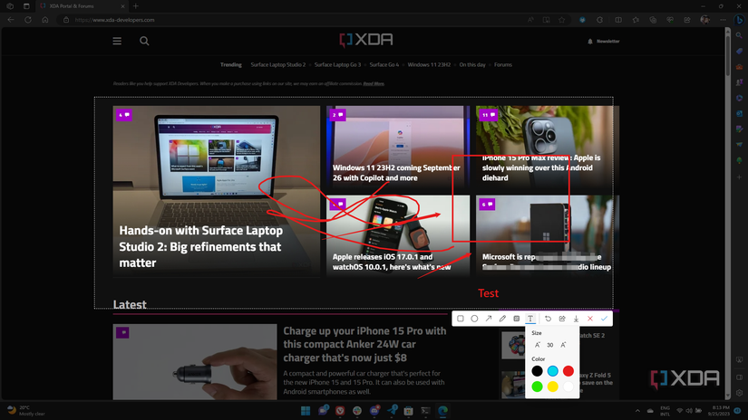 Microsoft Edge is getting a powered-up screenshot tool