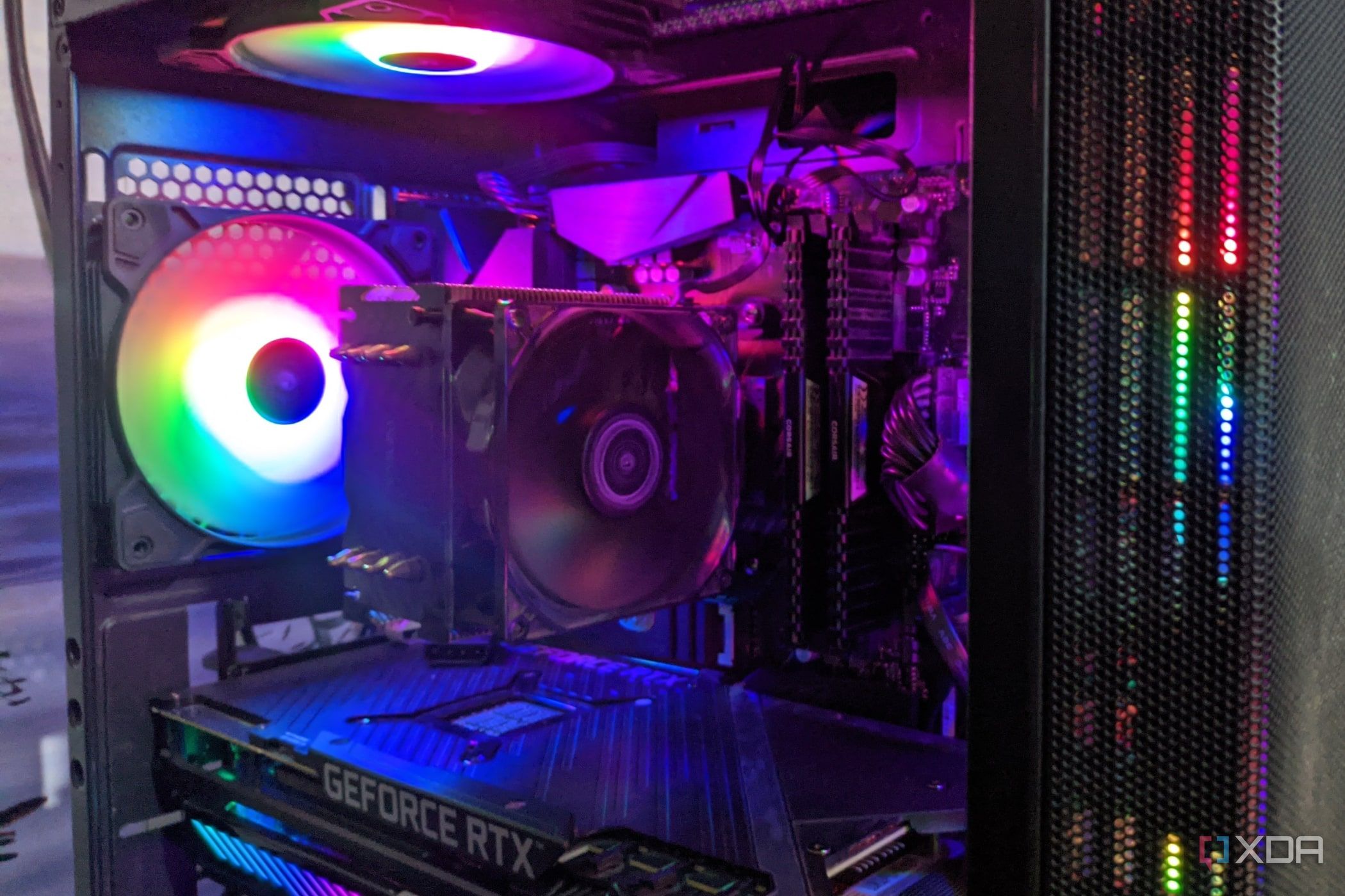 An image depicting the internals of an MSI MAG Forge 110R case
