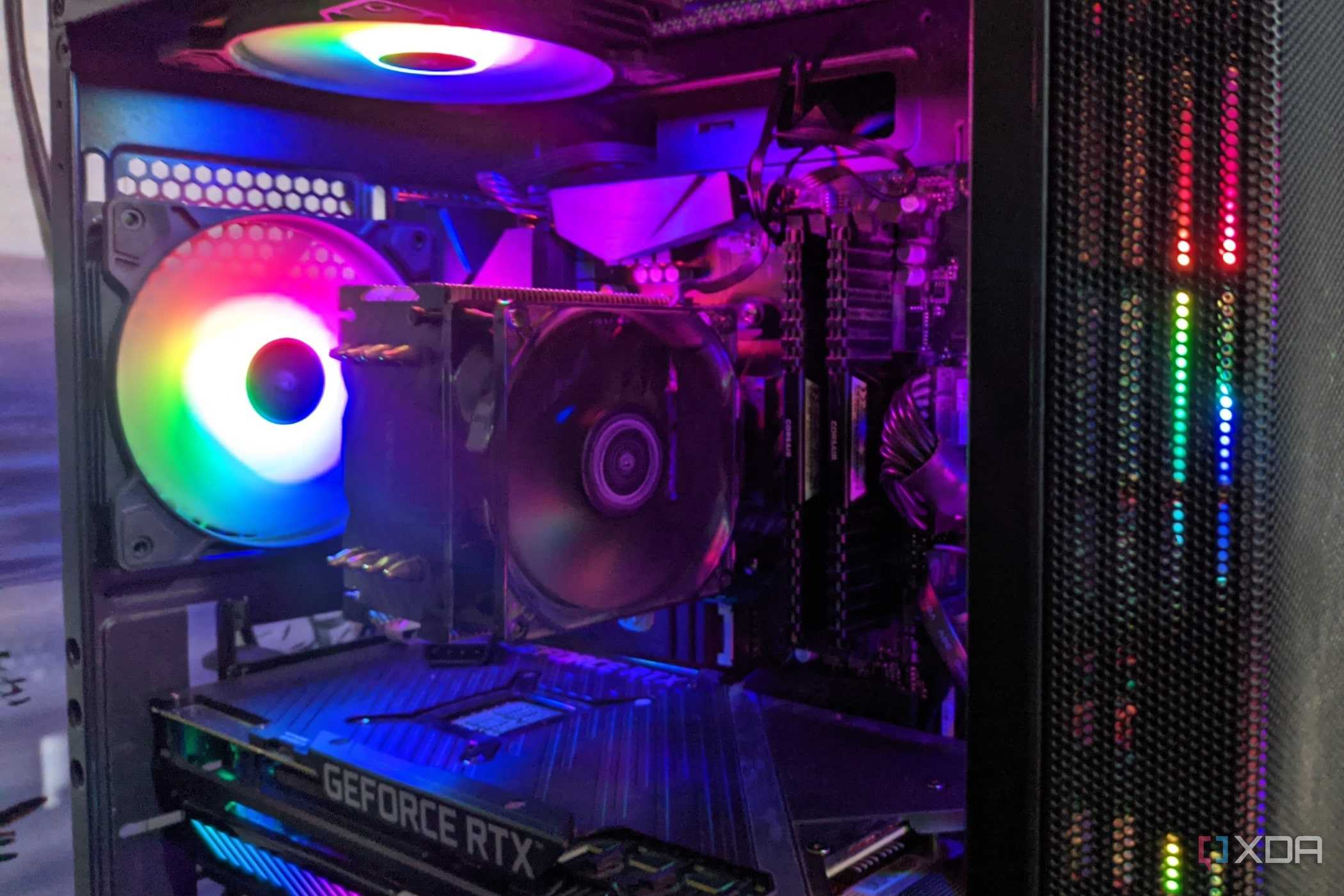 An image depicting the internals of an MSI MAG Forge 110R case