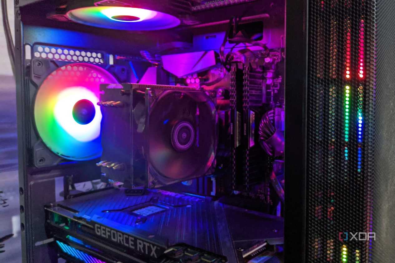 An image depicting the internals of an MSI MAG Forge 110R case