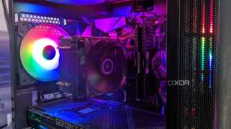 An image depicting the internals of an MSI MAG Forge 110R case