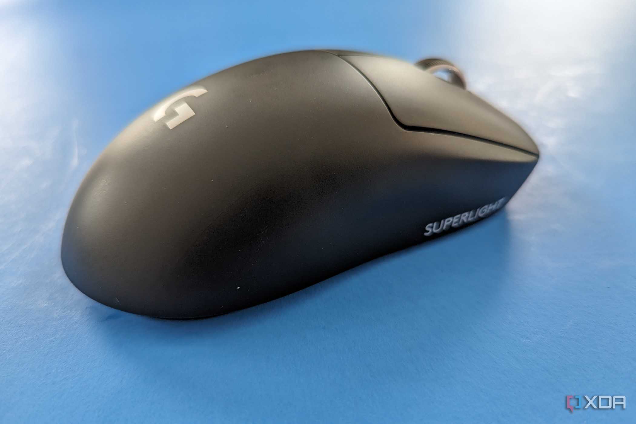 The side profile of the Logitech G Pro X Superlight 2