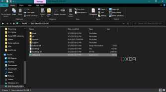 Screenshot of File Explorer in Windows 10 showing the contents of a virtual DVD drive, which include the Windows 11 setup files