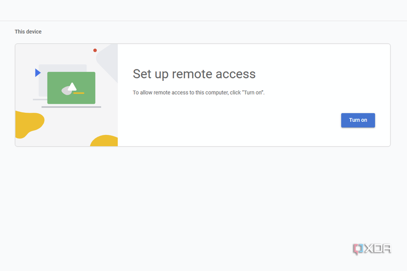Set up remote access on Chrome Remote Desktop
