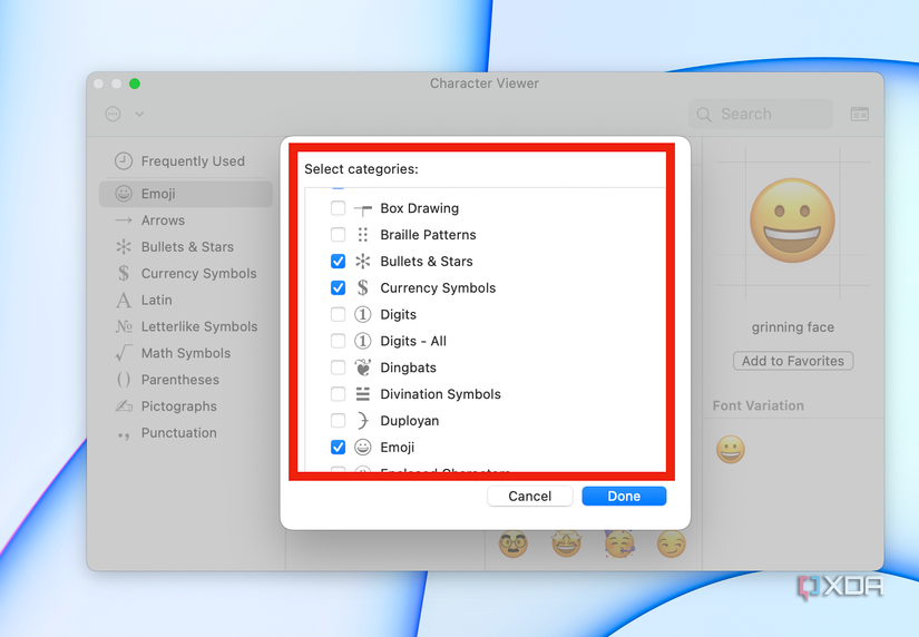 How to easily insert special characters on an Apple Mac