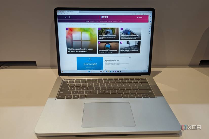Surface Laptop Studio 2 with XDa homepage
