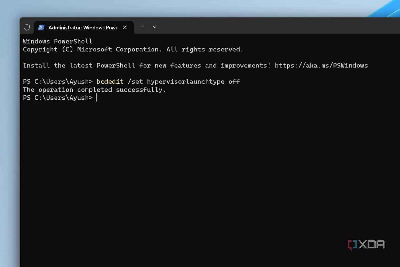 How to disable HyperV in Windows 11