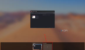 Screenshot of Task View in Windows 1 with the New Desktop button highlighted