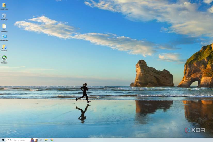 A screenshot of the Desktop in Windows 10