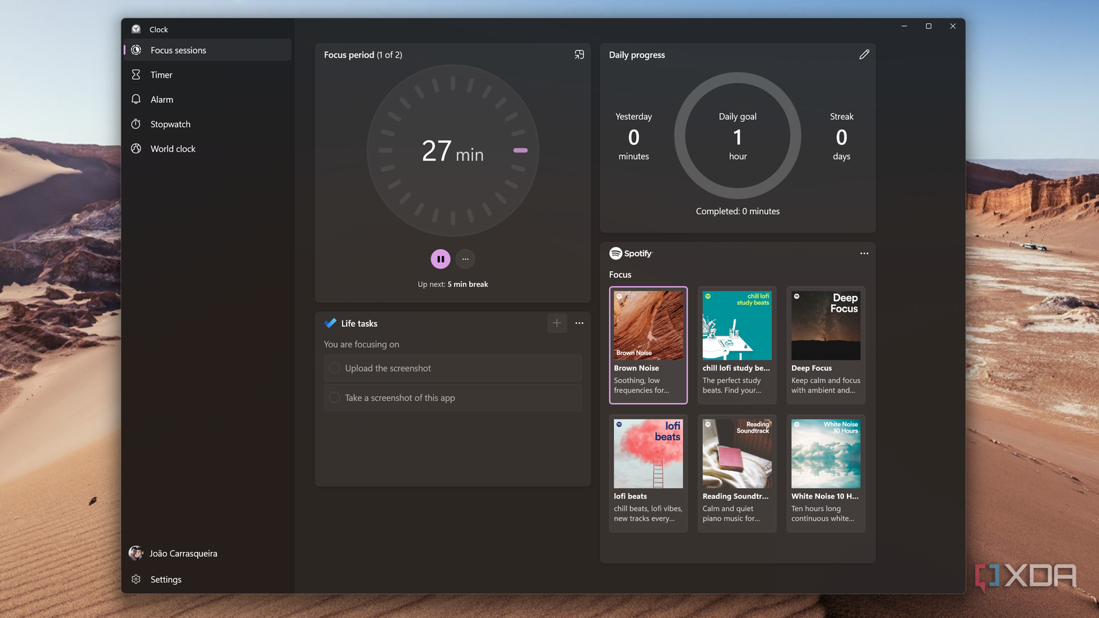 How to use Focus sessions in the Windows 11 Clock app