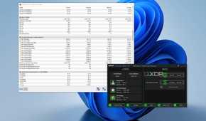 Windows 11 desktop showing HWiNFO64 and Ryzen Master windows