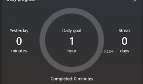 Screenshot of the Daily progress box in the Focus sessions page