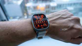 Apple Watch Ultra 2 with night mode