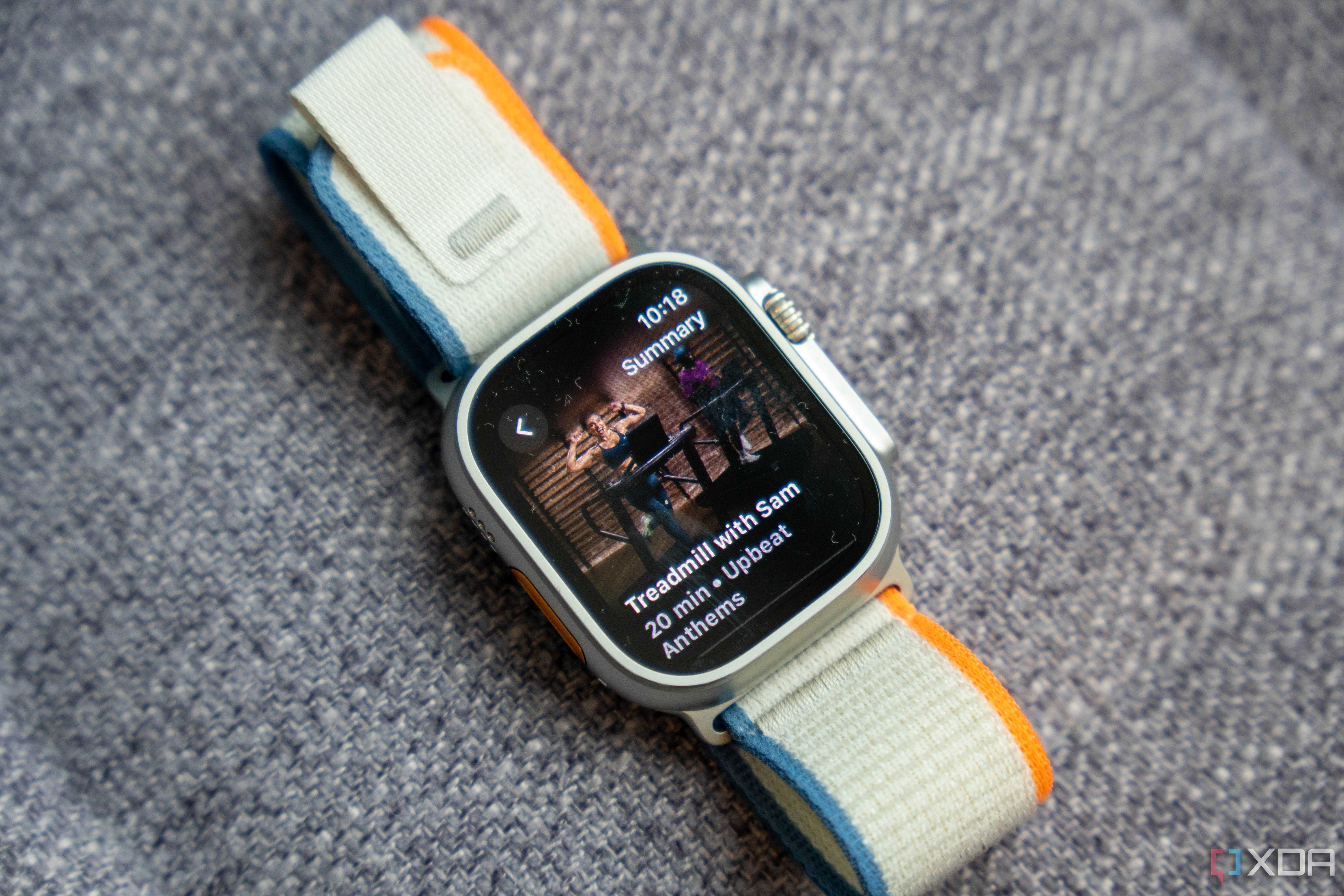 Apple Watch Ultra 2 showing exercise information
