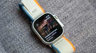 Apple Watch Ultra 2 showing exercise information