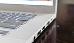 The USB-A, USB-C, headphone jack, and HDMI ports on the Asus Chromebook Plus CX34