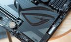 Asus ROG logo on the Maximus Z790 Dark Hero motherboard