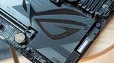 Asus ROG logo on the Maximus Z790 Dark Hero motherboard